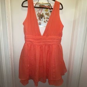 Coral Abercrombie Mini Dress -XL